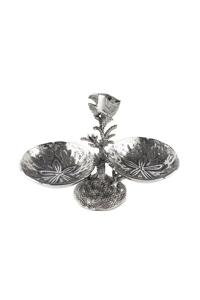 Mikasa Moor Silver Fish Set of 2 Decoration Service 35x16x28cm