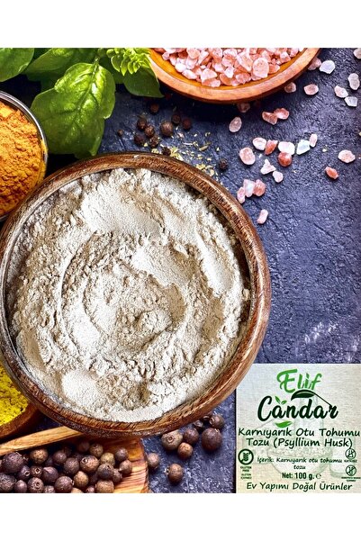 ELİF CANDAR Karnıyarık Otu Tohumu Tozu - Psyllium 100g