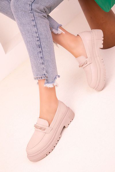 SOHO Beige-Beige Women's Casual Shoes 17481