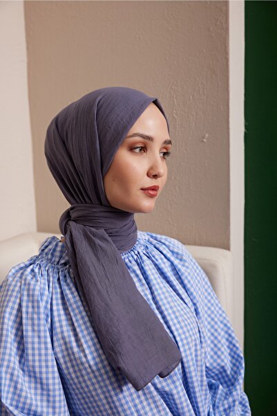 Gülsoy شال نسائي ناعم ومريح أنثراسايت - 04