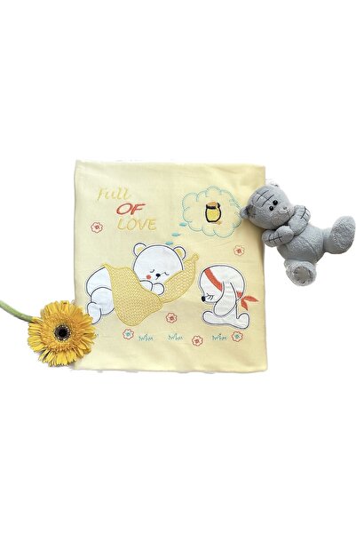 Mia Embroidered Double Layer 100% Cotton Combed Blanket Swaddle