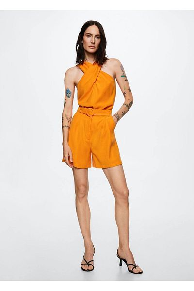 MANGO Woman Loaded Waisted Shorts