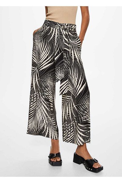 MANGO Woman Floral Pants