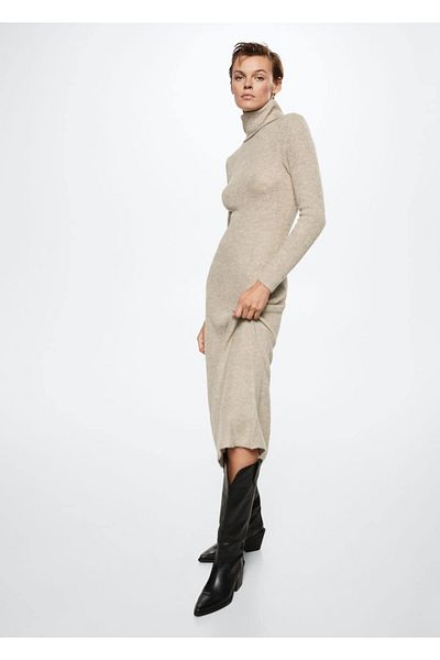 MANGO Woman Turtleneck kötöttáru ruha