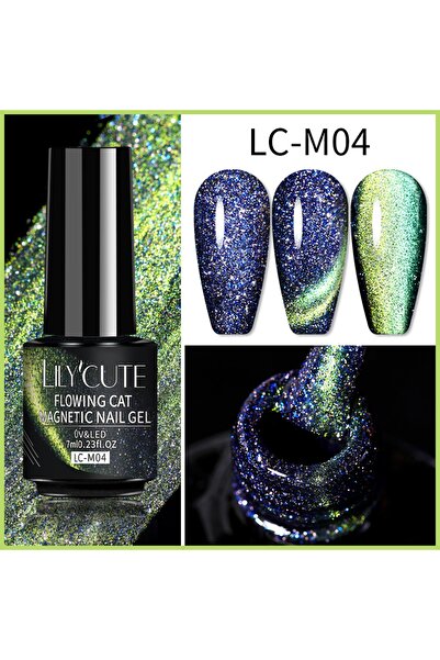 LilyCute Lily'cute 7ml Flowing Cat Magnetic Uv Nail Gel Kedi Gözü Kalıcı Oje