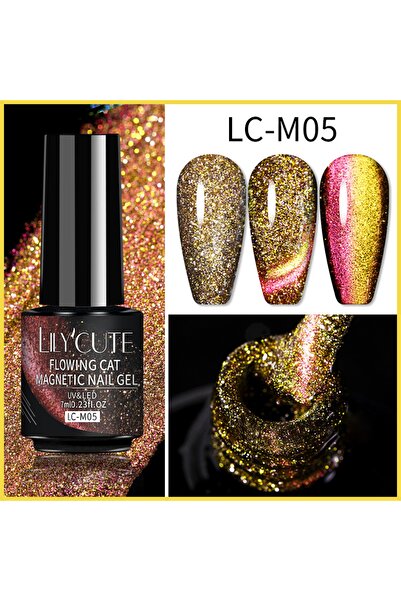 LilyCute Lily'cute 7ml Flowing Cat Magnetic Uv Nail Gel ( Kedi Gözü Kalıcı Oje )