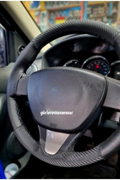 Asegaraj Renault Symbol 3 2013> Uyumlu Dikmeli Direksiyon Kılıfı Dikmeli Nokt...