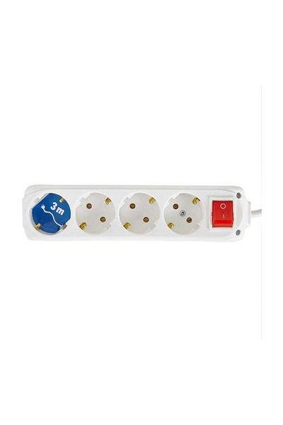 OEM Almera Switched 4-Piece Grounded 3 Meter Group Socket 3 Meter Extension Cable