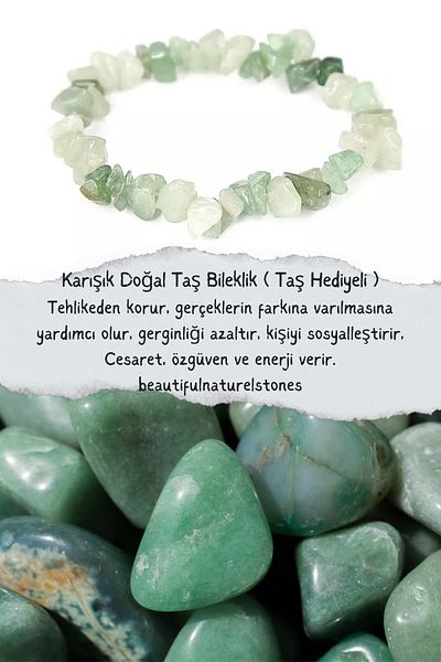 beautifulnaturelstones Aventurine Natural Stone Bracelet (With Stone Gift) (Gives Courage, Self-Confidence and Energy)