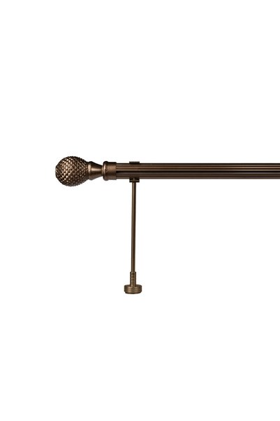 RUSTIKCIM Antik Rustik Bronz Fon Perde Askısı Krb-5 175 Cm