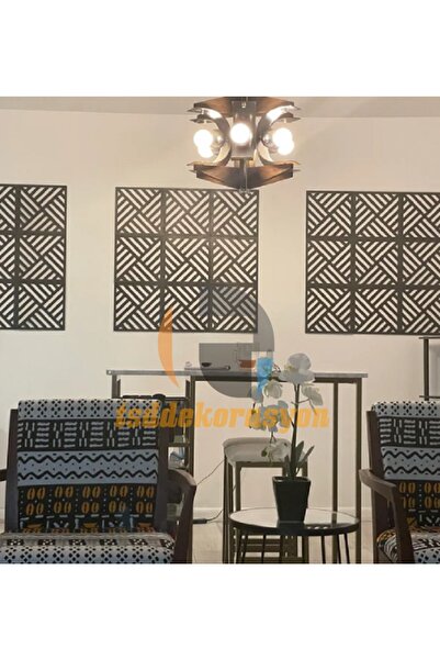 tsddekorasyon Tsd Ahşap Oda Bölücü/seperatör/duvar Paneli Siyah