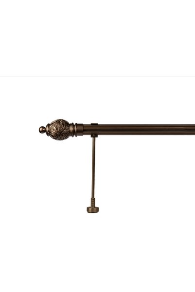 RUSTIKCIM Antik Rustik Bronz Fon Perde Askısı Krb-6 275 Cm