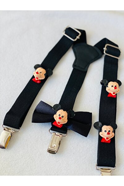 GELABLA Mickey Konseptli Askı Papyon Set