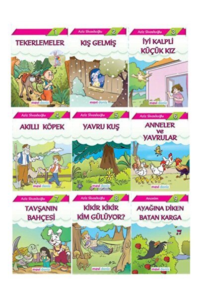 Mavi Deniz Yayınları 1 Sınıf Tekerlemeler Hikaye Seti