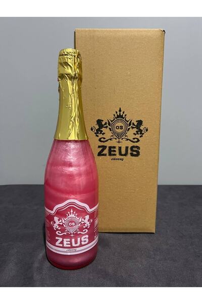 OS ZEUS Simli Alkolsüz Çilekli Şampanya* (PEMBE)