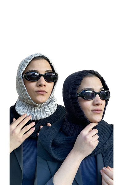 laviyonsa 2-Piece Unisex Knitwear Balaclava