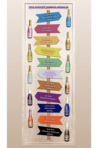 OS ZEUS 4'lü Set Alkolsüz Simli Şampanya (alkolsüz Şampanya)