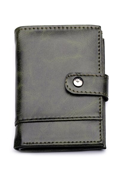 enderun Yeşil/haki Cüzdan Kaliteli Vegan Deri Unisex Cüzdan