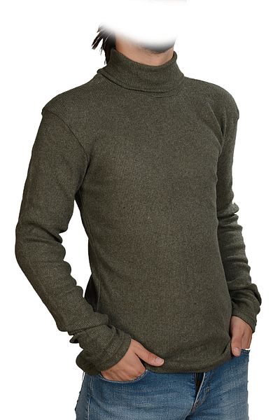 FATELLA Unisex Men's Full Turtleneck Knitwear Sweater
