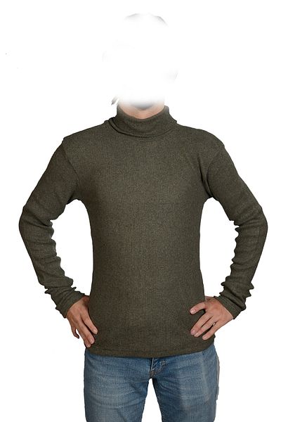 FATELLA Unisex Men's Full Turtleneck Knitwear Sweater
