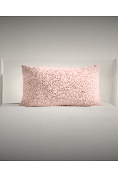 Benlisso Home Obdĺžnikový plyšový plyšový dekoratívny vankúš a obliečka na vankúš powder Pink 35x55