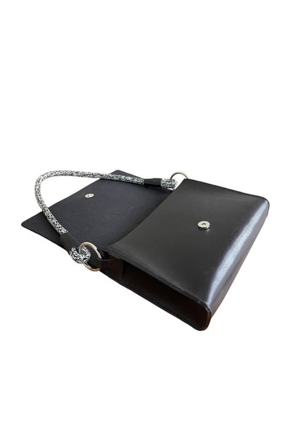 YOURHANDBAGS Siyah Deri Candy Çanta