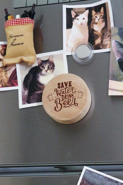 Monchi Ahşap Açacak, Mıknatıslı Bira / Meşrubat Açacağı Model:2