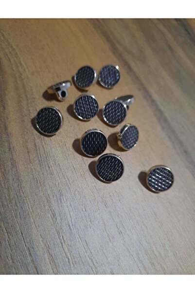 İMREN AKSESUAR Κουμπί με μεταλλική επίστρωση με σχέδιο μενταγιόν 12mm 1 Πακέτο 10 Τεμάχια