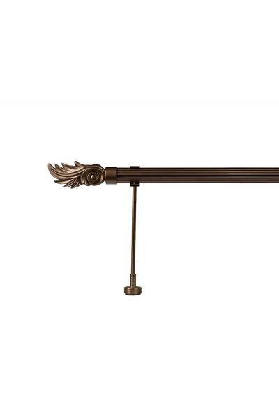 RUSTIKCIM Antik Rustik Bronz Fon Perde Askısı Krb-14 200 Cm