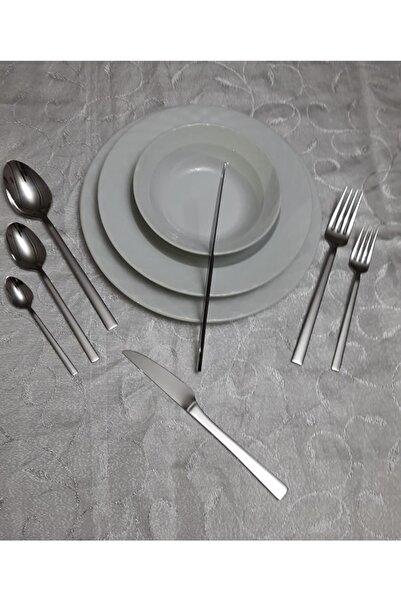 Kardelen Çubuk 72 Piece Spoon Fork Knife Set for 12 Persons