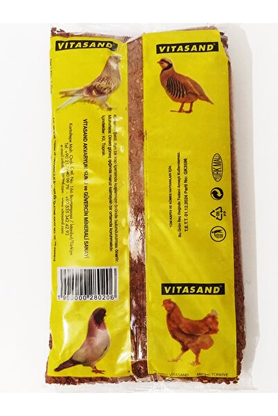 Vitasand Kil Taşı 1 Adet Hasta Kırgın Kuş Güvercin Tavuk Ufak Parçacıklı Kil Mineral Taşı 1kg