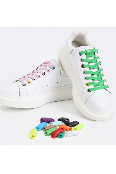 Ankanorm Takbırak Lastikli Ayakkabı Bağcığı Pratik Bağcık Klipsli Bağlama Gerektirmeyen Ayakkabı Bağcığı