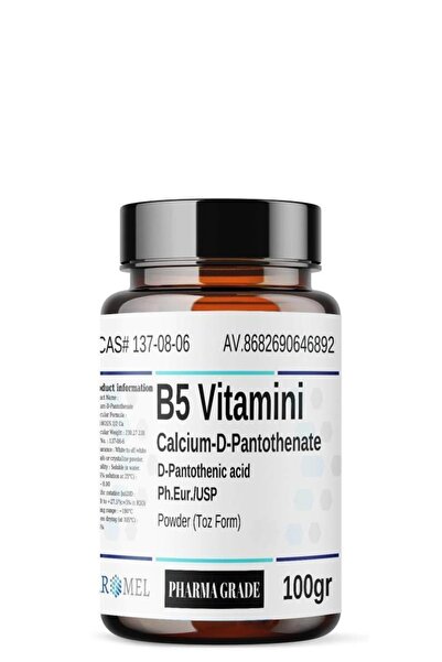 Aromel B5 Vitamini Pantotenik Asit | 100 Gr | Cal-d-pant.