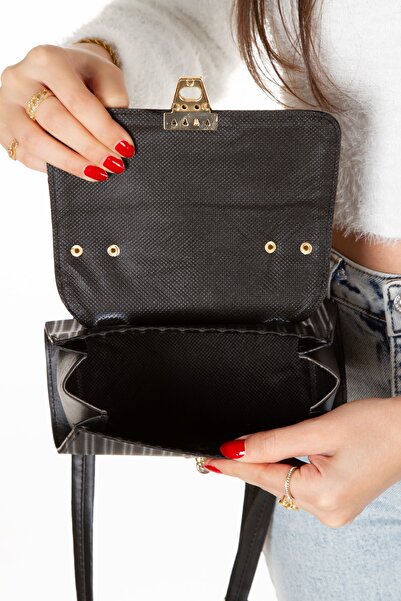 LandBags Geantă Neagră Impermeabilă pentru Femei, Geantă de mână și de umăr