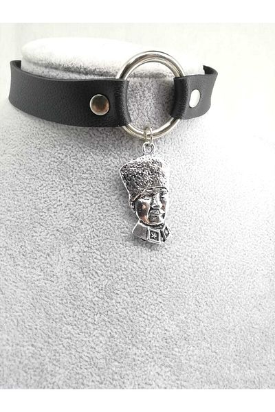 Fugusugu Ataturk Black Gothic Choker