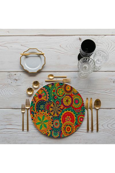 Egebella Non-Slip Decorative Placemat Multi-Purpose Placemat American Service Mousepad