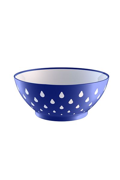 Melkan Home Drop Pattern Bowl Multi-Purpose Bowl 3 Liter Blue