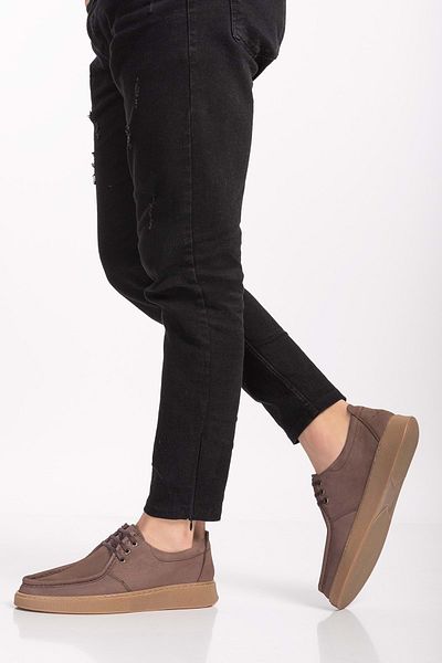 Gondol Pantofi pentru bărbați din piele naturală Src.810 - Nubuck de nurcă - 41