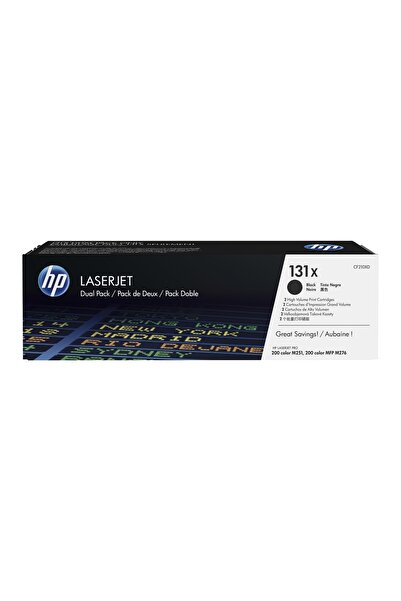 HP 131x-cf210xd Siyah Orjinal Toner 2'li Paket