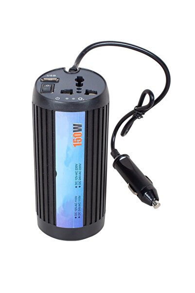 Powermaster 150 Watt DC12V Çakmaktan Power İnverter