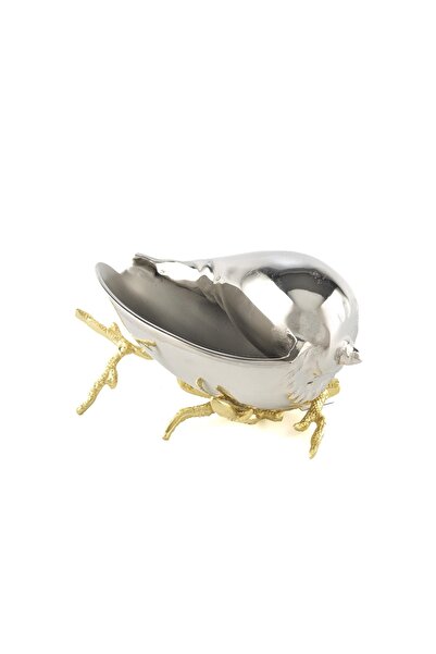 Mikasa Moor Gold Gümüş Mercanlı Deniz Kabuğu 25x15x13cm