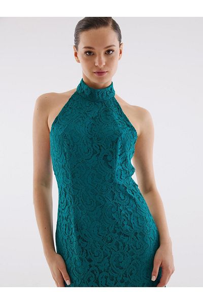 Juste Studio Lace Halter Neck Green Dress