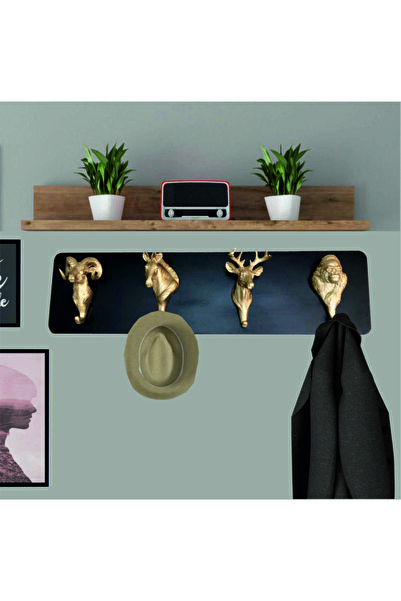 Sister Home Design Iç Mekan 4'lü Hayvan Figürlü Askılık Seti Anahtarlık