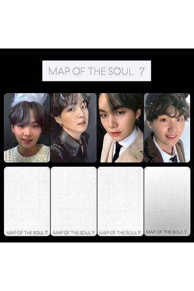 Kpop Dünyasi Bts Suga '' Map Of The Soul 7 '' Album Card Set