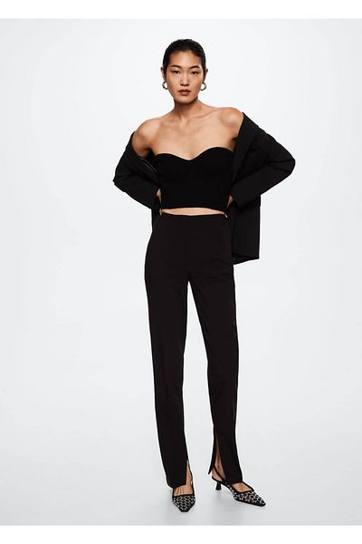 MANGO Woman Trousers with Slits on the Legs