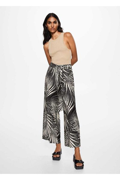 MANGO Woman Floral Pants