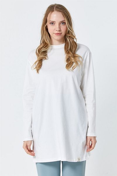 Loreen Basic Ecru Sweatshirt
