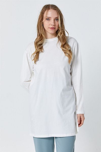 Loreen Basic Ecru Sweatshirt