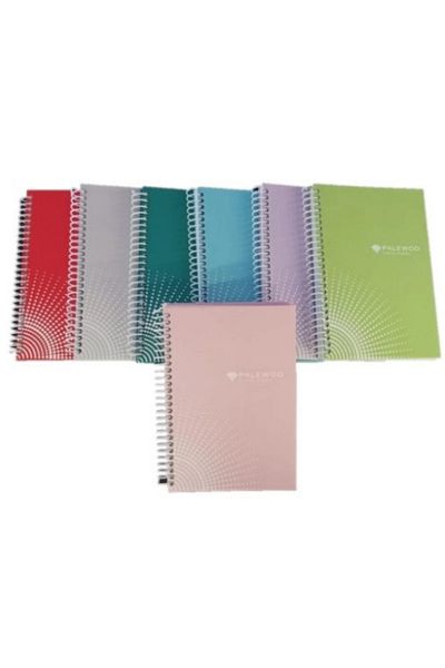 PALEWOO 17 * 24 Pastel Cover 100 YpCheckered Spiral Notebook – 1 Piece Yellow