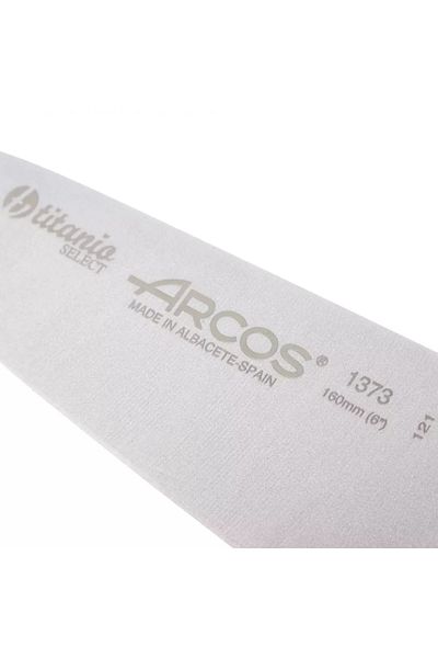 arcos تيتانيوم137300 سكين مطبخ احترافي من التيتانيوم مصنوع من التيتانيوم مقاس 16 سم